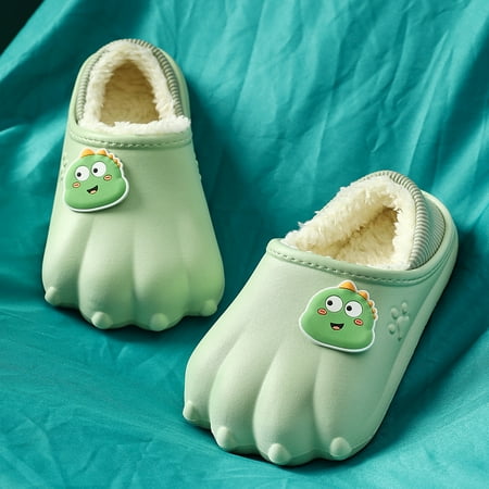 Kids EVA Cute Cartoon Bear Paw Plus Velvet Warm EVA Slippers Outside Home Autumn And Winter
Kids EVA Cute Cartoon Bear Paw Plus Velvet Warm EVA Slippers Outside Home Autumn And Winter