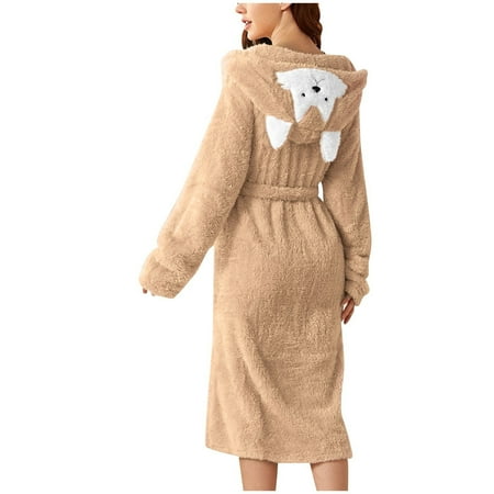 JDEFEG Fleece Robe With Hoodie Women S Double Pocket 3D Ear Hooded Flannel Bathrobe Soft And Warm Double Faced Velvet Bathrobe Pajamas And Home Wear Women S Hooded Robe Polyester Khaki Xl
JDEFEG Fleece Robe With Hoodie Women S Double Pocket 3D Ear Hooded Flannel Bathrobe Soft And Warm Double Faced Velvet Bathrobe Pajamas And Home Wear Women S Hooded Robe Polyester Khaki Xl