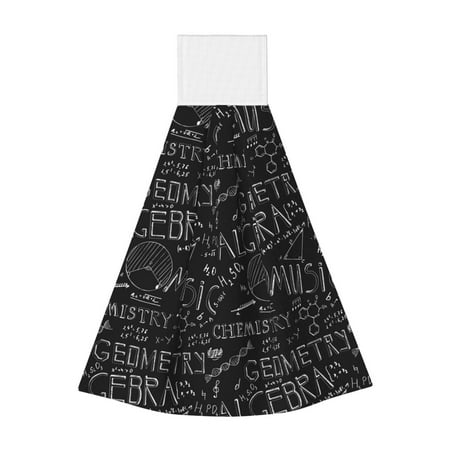 Easygdp Black Scientific Kitchen Hand Towels Hanging Tie Towels Fast Drying Dish Cloth with Loop for Bathroom Restroom Home Decor
Easygdp Black Scientific Kitchen Hand Towels Hanging Tie Towels Fast Drying Dish Cloth with Loop for Bathroom Restroom Home Decor