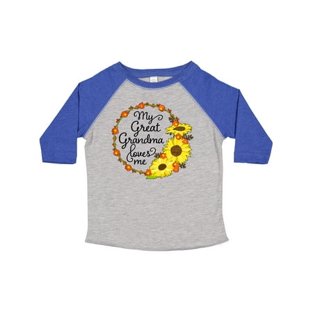 Inktastic My Great Grandma Loves Me with Sunflower Wreath Gift Toddler Boy or Toddler Girl T-Shirt
Inktastic My Great Grandma Loves Me with Sunflower Wreath Gift Toddler Boy or Toddler Girl T-Shirt