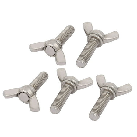 Unique Bargains M8x25mm 304 Stainless Steel Wing Bolt Butterfly Screw Fastener Silver Tone 5pcs
Unique Bargains M8x25mm 304 Stainless Steel Wing Bolt Butterfly Screw Fastener Silver Tone 5pcs