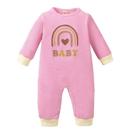 Frontwalk Infant Cartoon Waffle Playsuit Letter Print Casual Romper Baby One Piece Travel Jumpsuit Pink 80cm
Frontwalk Infant Cartoon Waffle Playsuit Letter Print Casual Romper Baby One Piece Travel Jumpsuit Pink 80cm