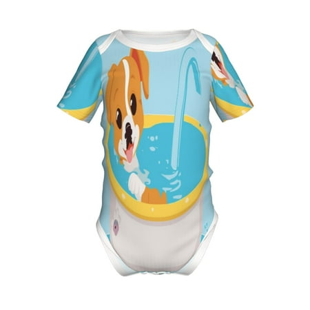 Gaeub Cute Dog In Bath Print Infant Climbing Onesie Toddler Outfit Newborn Baby Bodysuit Baby Boy Girl Clothes -2 Years
Gaeub Cute Dog In Bath Print Infant Climbing Onesie Toddler Outfit Newborn Baby Bodysuit Baby Boy Girl Clothes -2 Years