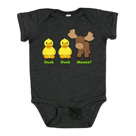 Inktastic Duck Duck Moose Gift Baby Boy or Baby Girl Bodysuit