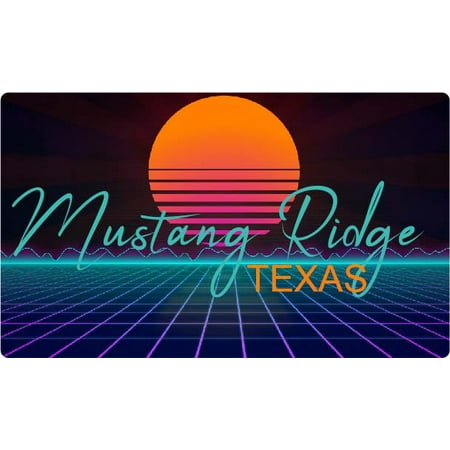 Mustang Ridge Texas 4 X 2.25-Inch Fridge Magnet Retro Neon Design