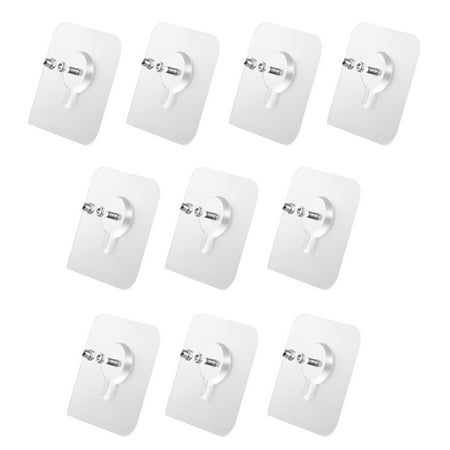 Clear Wall Mounted Hooks Multi-purpose Adhesive Hooks for Wall Door Ceiling Mount 10mm 5 Packs
Clear Wall Mounted Hooks Multi-purpose Adhesive Hooks for Wall Door Ceiling Mount 10mm 5 Packs