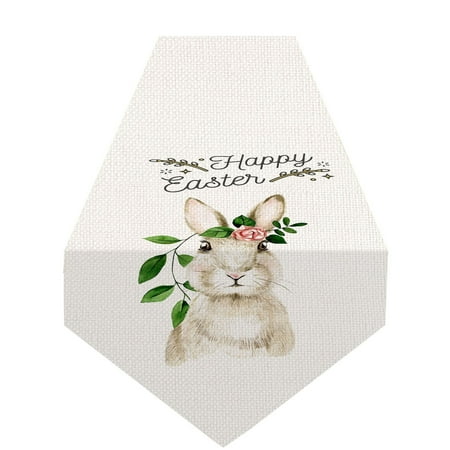 QILIN Table Runner House Decoration Stain-resistant Graceful Easter Rabbit Table Runner
QILIN Table Runner House Decoration Stain-resistant Graceful Easter Rabbit Table Runner