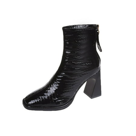 Ladies Casual Comfort Boots Shoes Women Ankle Boots Autumn And Winter Simple Fashion Solid Color Square Toe Square Heel Back Zipper
Ladies Casual Comfort Boots Shoes Women Ankle Boots Autumn And Winter Simple Fashion Solid Color Square Toe Square Heel Back Zipper