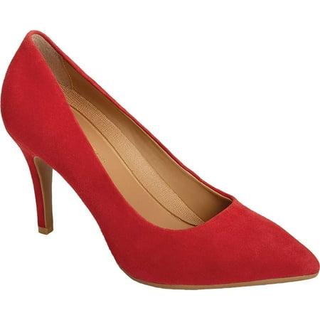 Women s Aerosoles Platinum Deal Breaker Pump Red Kid Suede 10 M