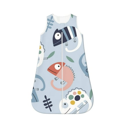 Haiem Cute Chameleons On Blue Printed Baby Sleep Sack 0-6 Months Muslin Baby Sleeping Bag Zipper Toddler Wearable Blankets Comfy Stretchy Thin Sleep Sacks-Small 
Haiem Cute Chameleons On Blue Printed Baby Sleep Sack 0-6 Months Muslin Baby Sleeping Bag Zipper Toddler Wearable Blankets Comfy Stretchy Thin Sleep Sacks-Small
