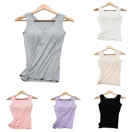 harmtty Women Bra Casual U Neck Solid Color Sleeveless Modal Padded Camisole Sports Tank Top Skin
harmtty Women Bra Casual U Neck Solid Color Sleeveless Modal Padded Camisole Sports Tank Top Skin