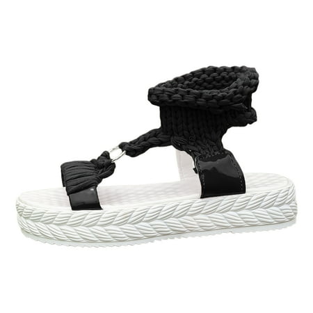 Xboschi Walking Sandals Women Sandals Ladies Casual Solid Colour Woolen Knitted Big Size Thick Bottom Flat Bottom Slipper Sandals
Xboschi Walking Sandals Women Sandals Ladies Casual Solid Colour Woolen Knitted Big Size Thick Bottom Flat Bottom Slipper Sandals
