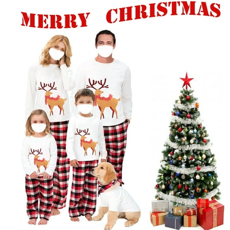 Christmas Family Matching Pajamas Set Adult Kids Baby Elk Printed Tops+Plaid Pants Holiday Loungewear Sleepwear Pjs Set
Christmas Family Matching Pajamas Set Adult Kids Baby Elk Printed Tops+Plaid Pants Holiday Loungewear Sleepwear Pjs Set