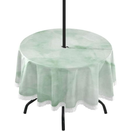 Hyjoy Marble Green Texture Round Tablecloth 60 Outdoor Table Covers with Umbrella Hole and Zipper for Kitchen Dining Picnic Party Home Decor
Hyjoy Marble Green Texture Round Tablecloth 60 Outdoor Table Covers with Umbrella Hole and Zipper for Kitchen Dining Picnic Party Home Decor