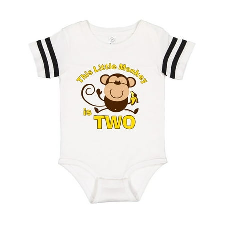 Inktastic Little Monkey 2nd Birthday Boy Gift Baby Boy Bodysuit