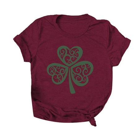 Simplmasygenix Women Tops Summer Clearance Fashion Women St. Patrick s Day Print Short Sleeve T-shirt Novelty Graphic Tops
Simplmasygenix Women Tops Summer Clearance Fashion Women St. Patrick s Day Print Short Sleeve T-shirt Novelty Graphic Tops