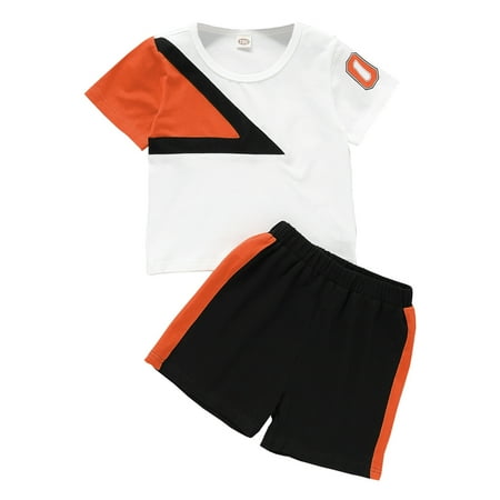 KIMI BEAR Toddler Boys Outfits 3T Toddler Boy Summer Outfits 4T Toddler Boy Contrast Panel Short Sleeve T-Shirt + Shorts 2PCs Set Black White Orange
KIMI BEAR Toddler Boys Outfits 3T Toddler Boy Summer Outfits 4T Toddler Boy Contrast Panel Short Sleeve T-Shirt + Shorts 2PCs Set Black White Orange
