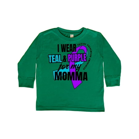 Inktastic Suicide Prevention I Wear Teal and Purple for My Momma Gift Toddler Boy or Toddler Girl Long Sleeve T-Shirt
Inktastic Suicide Prevention I Wear Teal and Purple for My Momma Gift Toddler Boy or Toddler Girl Long Sleeve T-Shirt