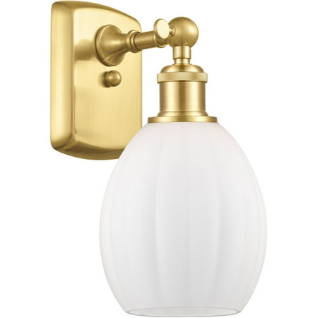 Satin Gold Tone Wall Sconces 6 Wide Steel/Cast Brass/Glass Medium Base 1 Light Fixture
Satin Gold Tone Wall Sconces 6 Wide Steel/Cast Brass/Glass Medium Base 1 Light Fixture
