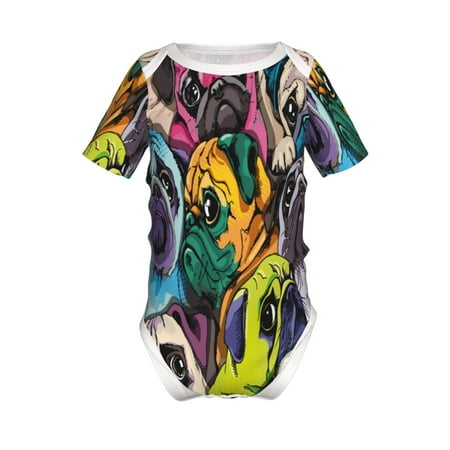Gaeub Colorful Pug Print Infant Climbing Onesie Toddler Outfit Newborn Baby Bodysuit Baby Boy Girl Clothes -18 Months
Gaeub Colorful Pug Print Infant Climbing Onesie Toddler Outfit Newborn Baby Bodysuit Baby Boy Girl Clothes -18 Months