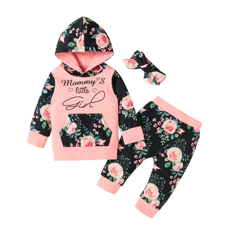 EHTMSAK Newborn Infant Toddler Baby Kids Children Child Girl Outfits Long Sleeve Floral Clothing Set Pullover Hoodie and Pants Set Pink 0-3Y 110
EHTMSAK Newborn Infant Toddler Baby Kids Children Child Girl Outfits Long Sleeve Floral Clothing Set Pullover Hoodie and Pants Set Pink 0-3Y 110