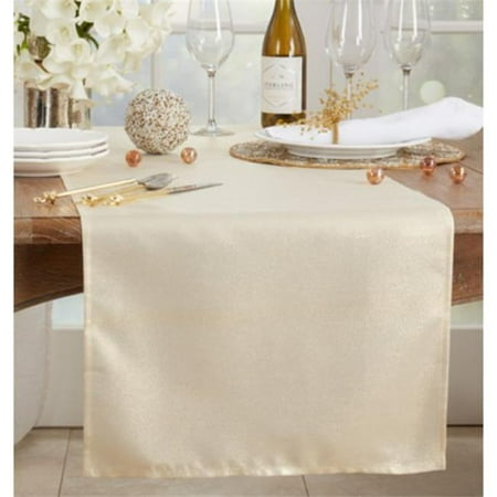 Saro Lifestyle XJ322.GL1890B 18 x 90 in. Shimmering Table Runner Gold