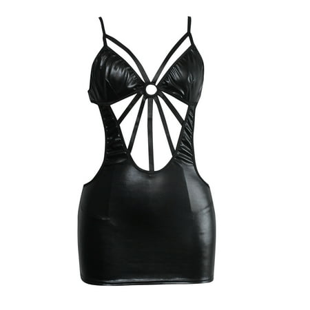 Mackneog Plus Size Underwear Womens Wet Look Lingerie Leather Bodysuit Mesh Patchwork Halter Neck High Cut Leotard Bodysuit Clubwear Polyester
Mackneog Plus Size Underwear Womens Wet Look Lingerie Leather Bodysuit Mesh Patchwork Halter Neck High Cut Leotard Bodysuit Clubwear Polyester