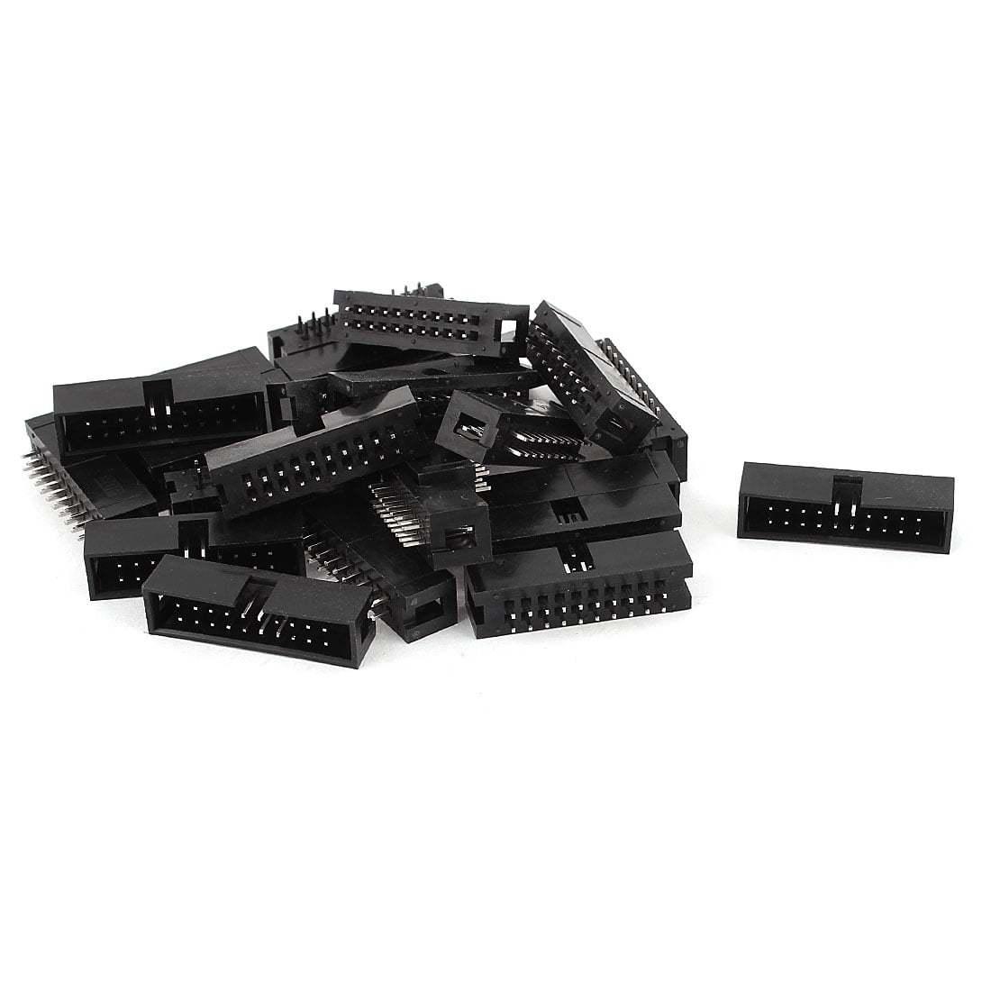 25Pcs 2*10 20P 2.54mm Pitch IDC Socket PCB Box Header Straight Male Connector
