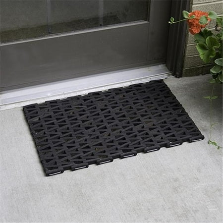 24 in. W x 48 in. L Durite 108 Industrial Mats - Herringbone weave