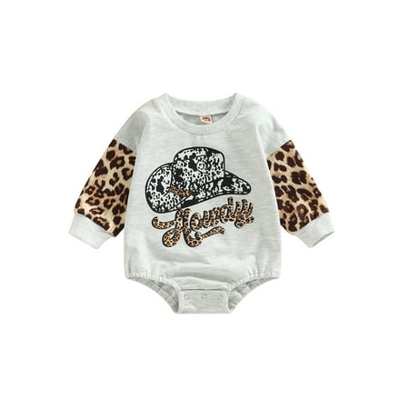 Baby Girl Boy Sweatshirt Romper Long Sleeve Round Neck Leopard Print Short Fall Jumpsuit
Baby Girl Boy Sweatshirt Romper Long Sleeve Round Neck Leopard Print Short Fall Jumpsuit