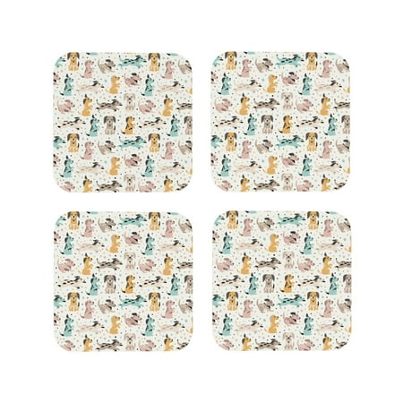 Leather Coasters Set of 4 - Cute Spotted Dog colorful Lightweight Non-Slip Drink Coasters for Desk Anti-Scalding Desk Cup Coasters for Office Table Decor Square
Leather Coasters Set of 4 - Cute Spotted Dog colorful Lightweight Non-Slip Drink Coasters for Desk Anti-Scalding Desk Cup Coasters for Office Table Decor Square