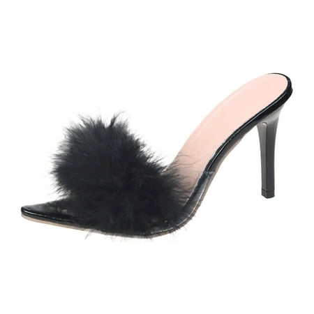 Wenshiii and Plush Sandals Thin Heel Pointed Women Slippers Fashion Decorated Women s High Heels Thong Sandals with Back Strap for Women
Wenshiii and Plush Sandals Thin Heel Pointed Women Slippers Fashion Decorated Women s High Heels Thong Sandals with Back Strap for Women