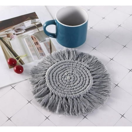 Bdday Kitchen Utensils Set Gray Cotton Woven Coasterss Thickened Tassel Insulated Mat Bohemian Desktop Placemat Kitchen Utensils Set
Bdday Kitchen Utensils Set Gray Cotton Woven Coasterss Thickened Tassel Insulated Mat Bohemian Desktop Placemat Kitchen Utensils Set