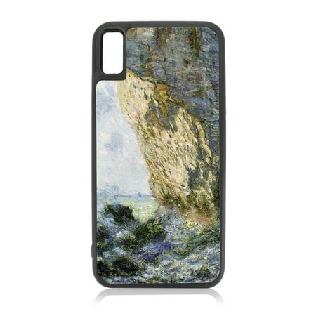 Artist Claude Monet's The Manneport, Rock Arch West of Etretat Black TPU Case Cover That is Compatible with the Apple iPhone 10 / iPhone X / iPhone XS - iPhone 10 Case - iPhone X Case - iPhone XS Case