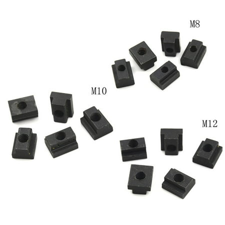 (M10)New 5pcs Oxide Finish T Slot Nuts M6/8/10/12 Threads T-slots In Machine Tool Tables
(M10)New 5pcs Oxide Finish T Slot Nuts M6/8/10/12 Threads T-slots In Machine Tool Tables