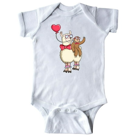 Inktastic Valentine Pals Fun Sloth and Llama with Heart Balloon Gift Baby Boy or Baby Girl Bodysuit
Inktastic Valentine Pals Fun Sloth and Llama with Heart Balloon Gift Baby Boy or Baby Girl Bodysuit