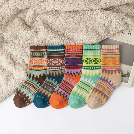 socks for women 5 Pairs Lot Pack Set Women Socks Winter Retro Rabbit Wool Socks Thickened Warm National Style Folk Custom Christmas Gift Quality 
socks for women 5 Pairs Lot Pack Set Women Socks Winter Retro Rabbit Wool Socks Thickened Warm National Style Folk Custom Christmas Gift Quality