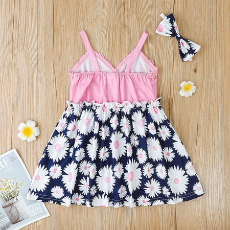 kpoplk Toddler Dress Toddler Girls Sleeveless Floral Printed Suspenders Princess Dress Headbands Set Baby Dresses(Pink)
kpoplk Toddler Dress Toddler Girls Sleeveless Floral Printed Suspenders Princess Dress Headbands Set Baby Dresses(Pink)