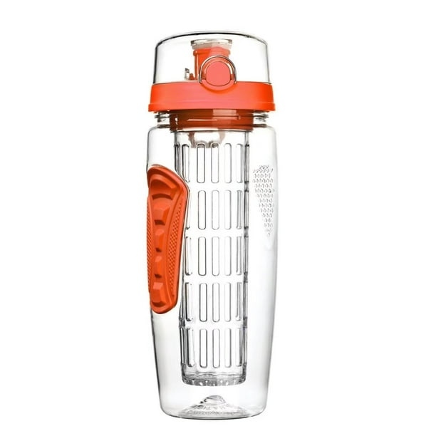 VicTsing 32oz Infuser Water Bottle, Sport Fruit Infuser Water Bottle, Toxin-Free, Shatter-Resistant and Impact-Resistant Tritan Copolyester Made (Orange)