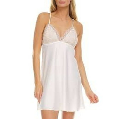 FLORA NIKROOZ Ivory Sydney Wire Free Charmeuse Chemise US X-Large NWOT