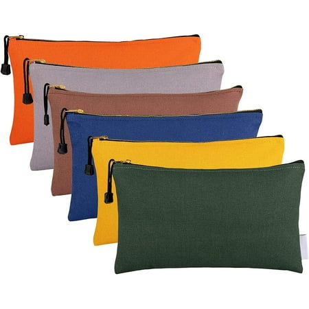 6 Pack Canvas Tool Bags Heavy Duty . Canvas Tool Multipurpose Pouch Tote Bag with Dependable Metal Zippers
6 Pack Canvas Tool Bags Heavy Duty . Canvas Tool Multipurpose Pouch Tote Bag with Dependable Metal Zippers
