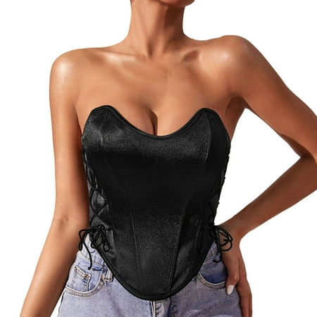 2DXuixsh Halter Bodysuit Women Chain Clothes Beading Sleeveless Backless Halter Crop Top Club Vintage Bustier Corset Top Blouse for Women Casual Summer Black M
2DXuixsh Halter Bodysuit Women Chain Clothes Beading Sleeveless Backless Halter Crop Top Club Vintage Bustier Corset Top Blouse for Women Casual Summer Black M