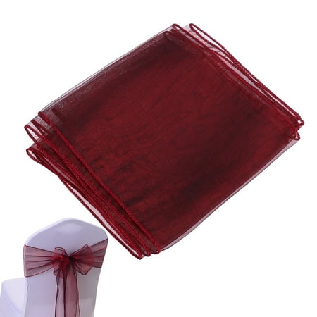 Chair Organza Sashes Bow for Wedding Party Birthday Banquet Events Supplies Chair Cover Sash Decoration (Wine Red)
Chair Organza Sashes Bow for Wedding Party Birthday Banquet Events Supplies Chair Cover Sash Decoration (Wine Red)