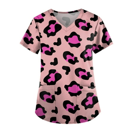 TKing Fashion Independence Day Women Plus Size Scrubs Top V-Neck Short Sleeve Printed Pockets Work Blouse for Women Hot Pink 3XL
TKing Fashion Independence Day Women Plus Size Scrubs Top V-Neck Short Sleeve Printed Pockets Work Blouse for Women Hot Pink 3XL