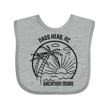 Inktastic Summer Vacation Mode Nags Head North Carolina Gift Baby Boy or Baby Girl Bib
