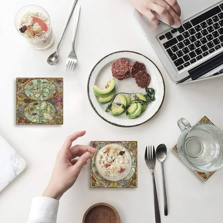 ZHANZZK World Map Set of 4 Coaster for Drinks Absorbent Ceramic Stone Coasters Cup Mat with Cork Base for Home Kitchen Room Coffee Table Bar Decor
ZHANZZK World Map Set of 4 Coaster for Drinks Absorbent Ceramic Stone Coasters Cup Mat with Cork Base for Home Kitchen Room Coffee Table Bar Decor