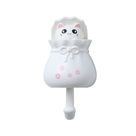 FZFLZDH Cute Cat hook Free Punch Wall Hanging Entrance Key Sticky Hook Wall Storage Hook White
FZFLZDH Cute Cat hook Free Punch Wall Hanging Entrance Key Sticky Hook Wall Storage Hook White