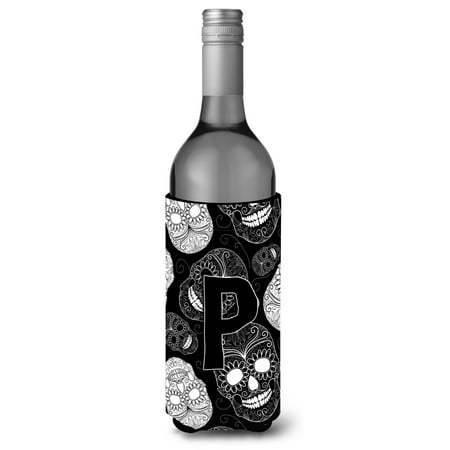 Carolines Treasures CJ2008-PLITERK Letter P Day of the Dead Skulls Black Wine Bottle Beverage Insulator Hugger Wine
Carolines Treasures CJ2008-PLITERK Letter P Day of the Dead Skulls Black Wine Bottle Beverage Insulator Hugger Wine