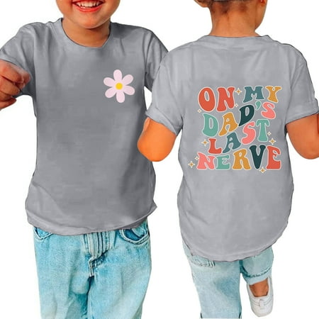 Miluxas Toddler Baby Boys Girl her s Day Comfortable Solid Color Print Short Sleeve Cotton T-shirt Top Clearance Gray 5T(5-6 Years)
Miluxas Toddler Baby Boys Girl her s Day Comfortable Solid Color Print Short Sleeve Cotton T-shirt Top Clearance Gray 5T(5-6 Years)