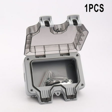 Leke IP66 Waterproof Outdoor 13A 2 Gang Storm Switched Double Socket Outside